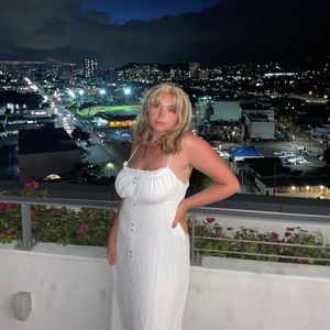 Oak + Fort white sundress